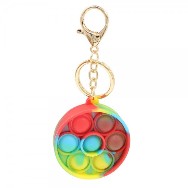 Multicolor Fidget Pop Toy Key Chain