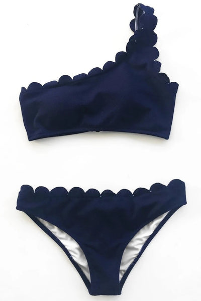 Cupshe XL Miss The Past One Shoulder Bikini Set